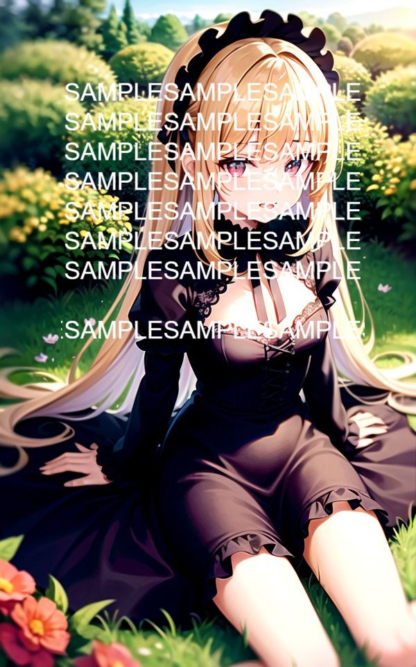 サンプル画像3:フリルドレス美女イラスト集(ぽっけぽけ) [d_485224]