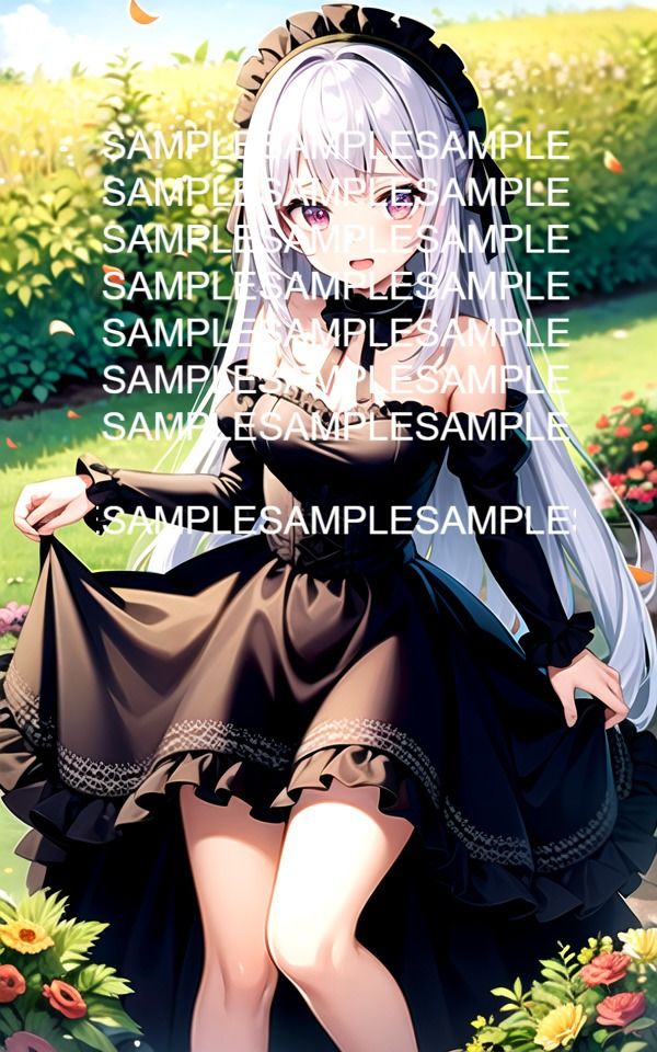 サンプル画像4:フリルドレス美女イラスト集(ぽっけぽけ) [d_485224]