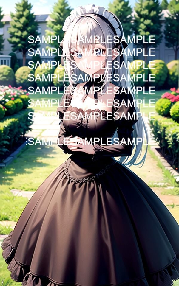 サンプル画像5:フリルドレス美女イラスト集(ぽっけぽけ) [d_485224]