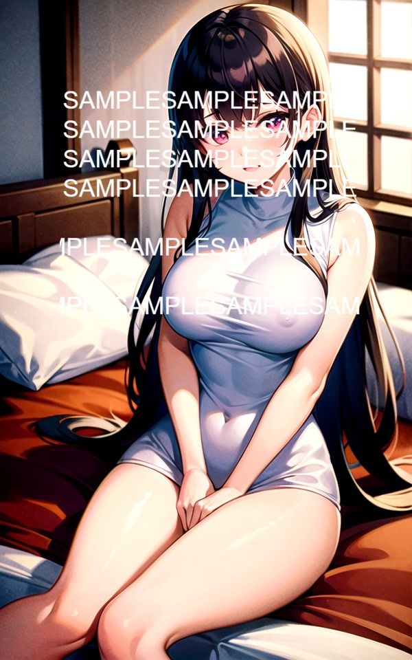 サンプル画像5:ベッドで誘惑してくる美女イラスト集(ぽっけぽけ) [d_485229]