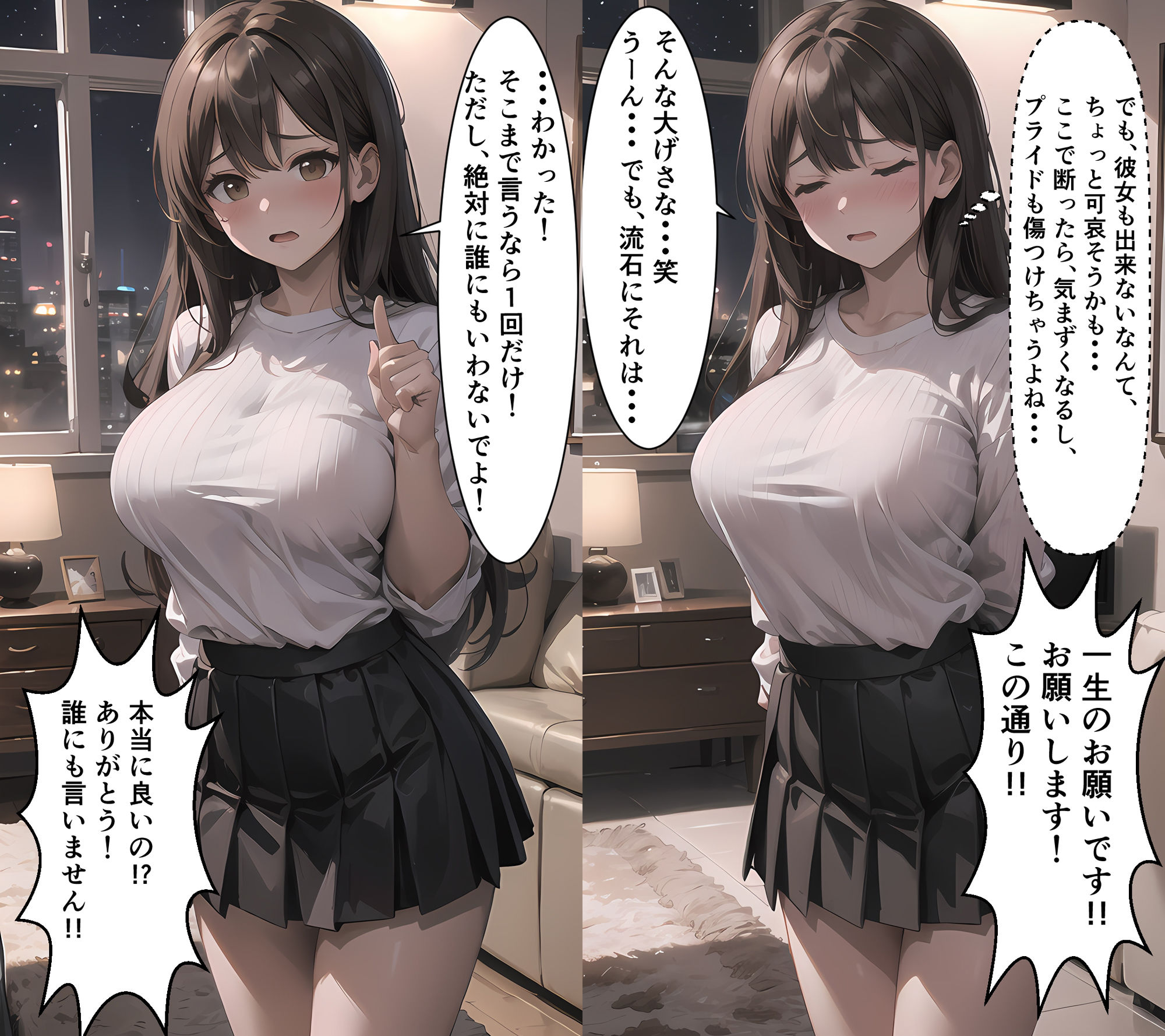 サンプル画像6:ヤリチンの弟が巨乳美女の姉をセックスに持ち込む話(アイスシュタイン) [d_485254]