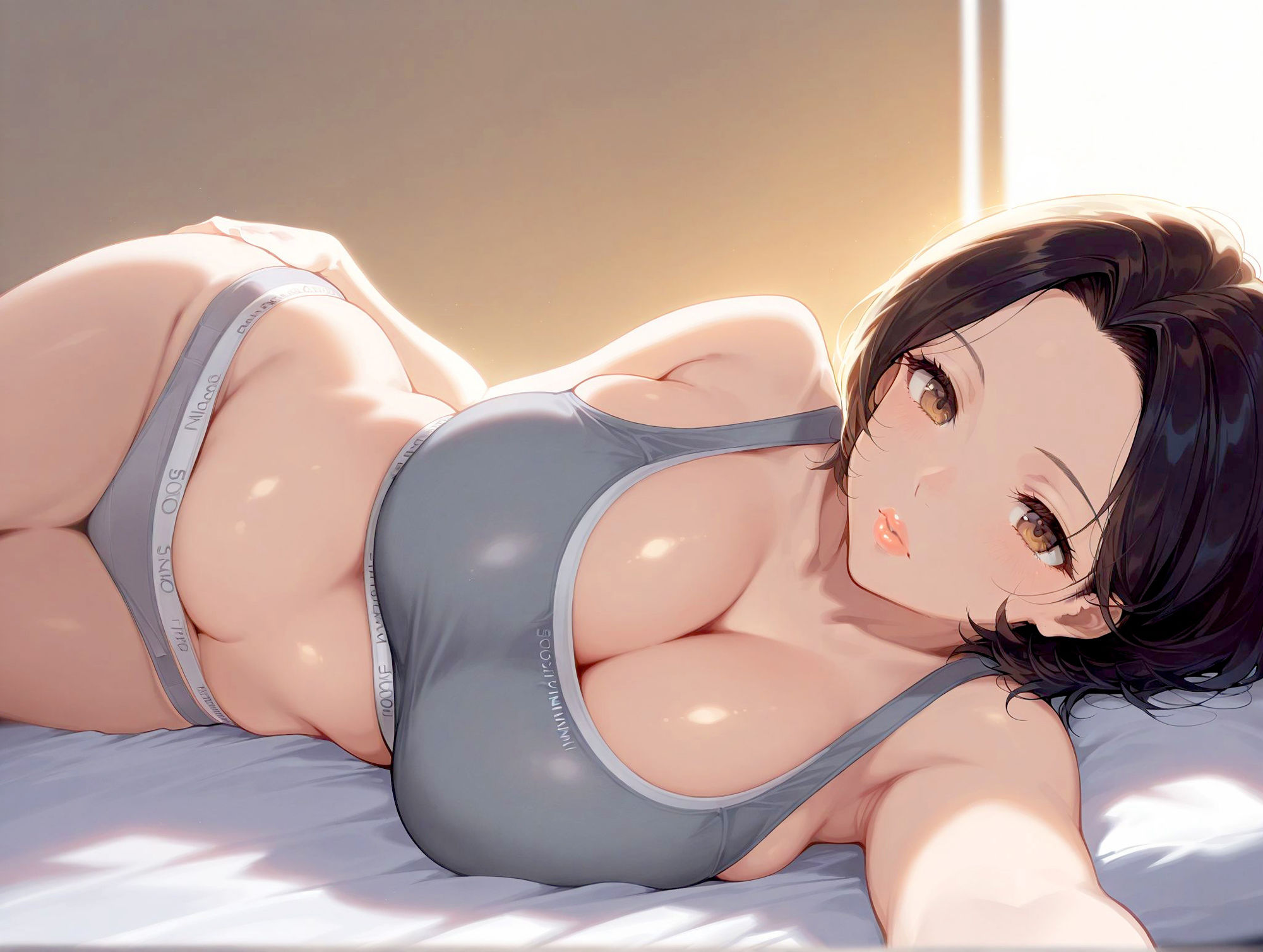 サンプル画像1:自慰行為 ‐愛でる女陰、欲に溺れる‐(AI美熟女) [d_485282]