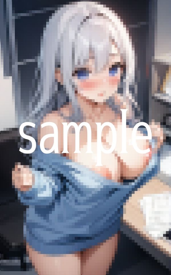 サンプル画像2:会社のOLはいつもポロリしてるが気にしてないようです…(ぱんぱんのOP) [d_485384]