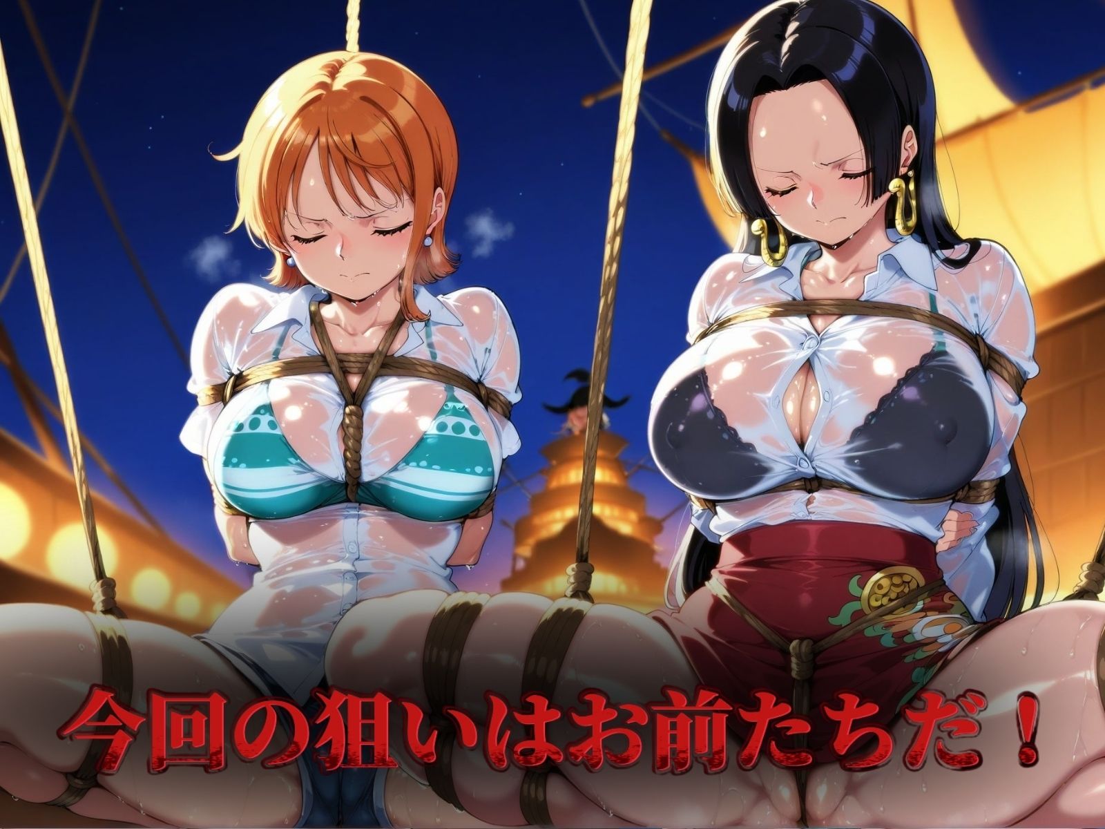 サンプル画像1:囚われた女海賊 ‐敗北者の末路‐(ぽちぽち) [d_485404]