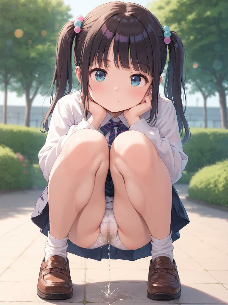 サンプル画像1:かわいい女の子がパンツをはいたままおしっこをおもらししている画像集1(えっふぇれ) [d_485420]