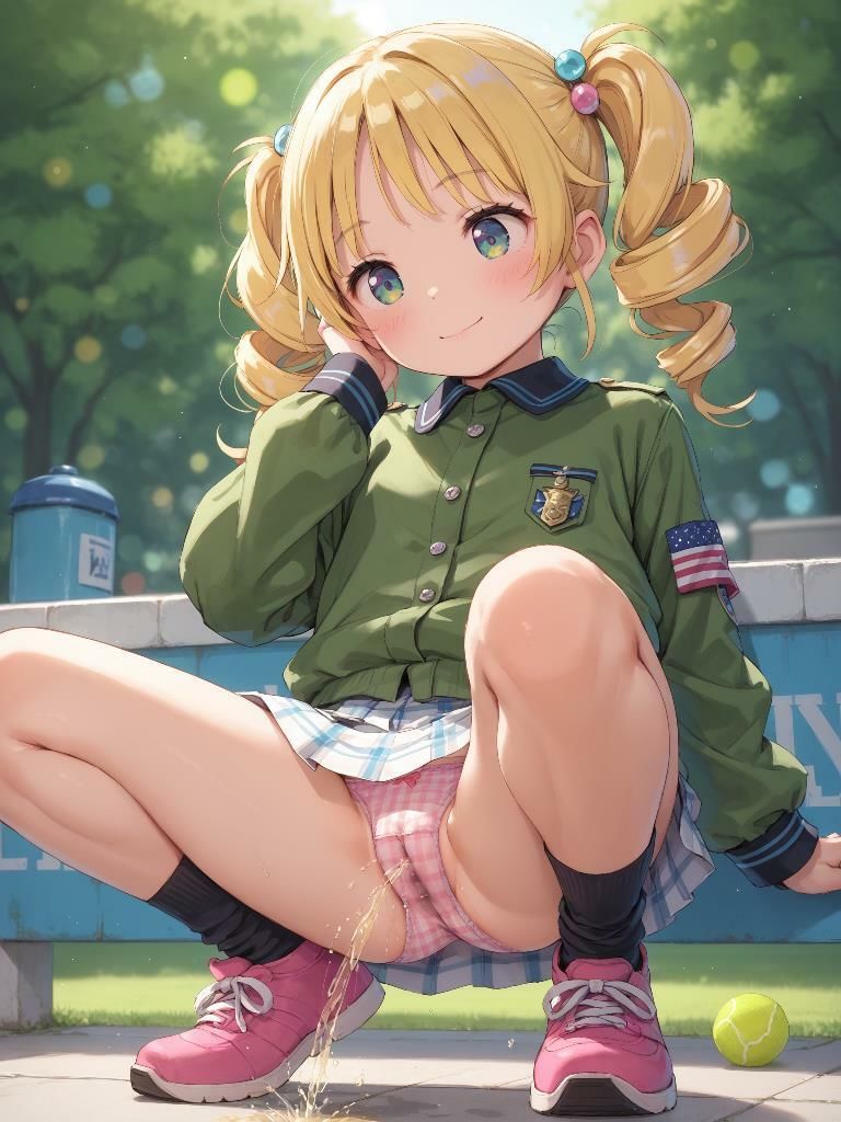 サンプル画像4:かわいい女の子がパンツをはいたままおしっこをおもらししている画像集1(えっふぇれ) [d_485420]