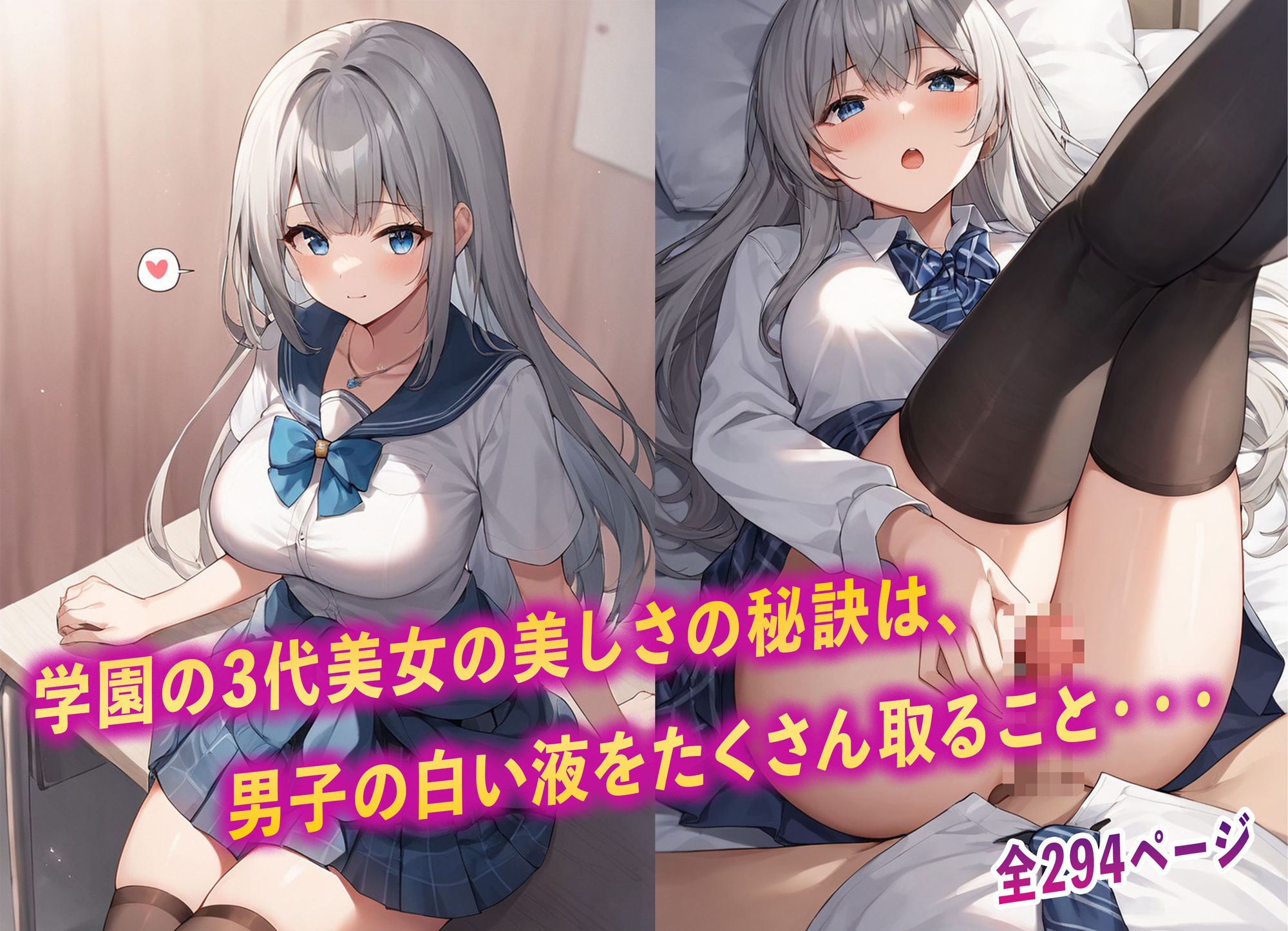 サンプル画像5:学園の3大美少女が童貞を筆下ろし(夢幻アトリエ) [d_485432]