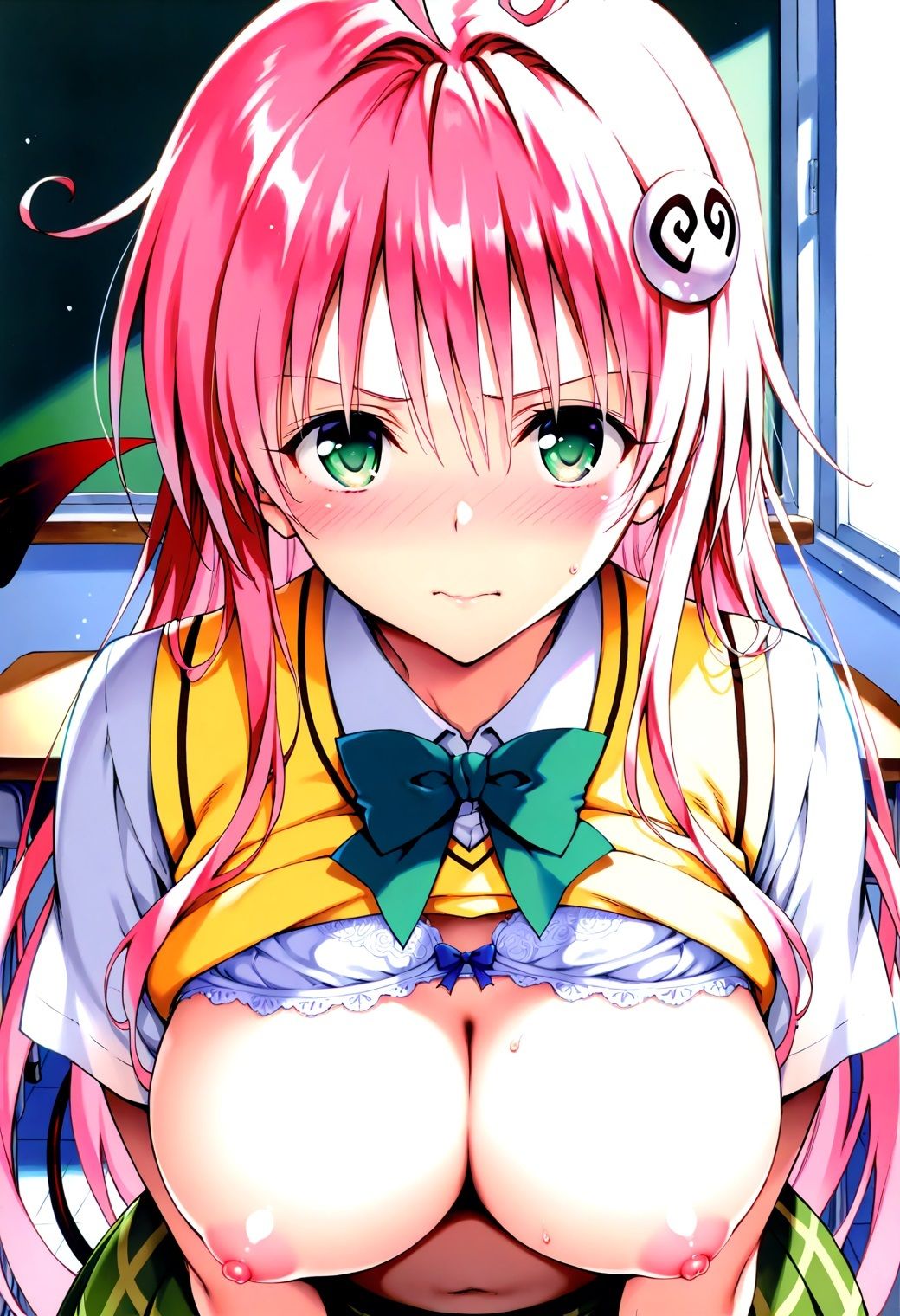 サンプル画像1:乳吸いされるToL○VEるヒロインズ(猫耳少女) [d_485447]