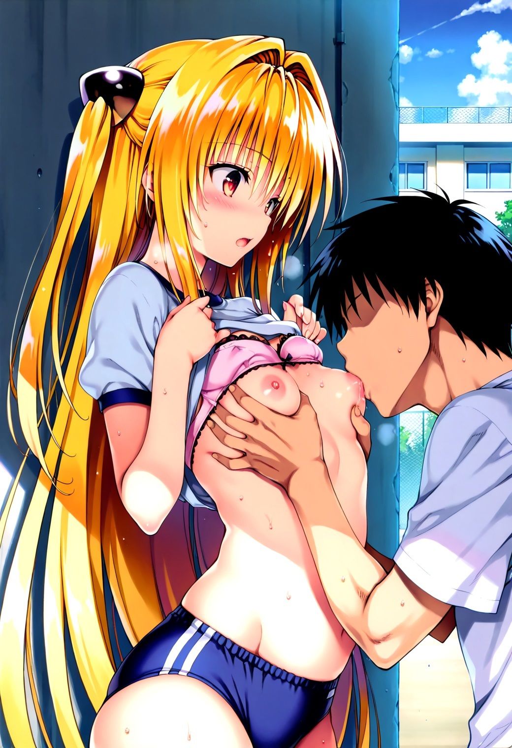 サンプル画像4:乳吸いされるToL○VEるヒロインズ(猫耳少女) [d_485447]