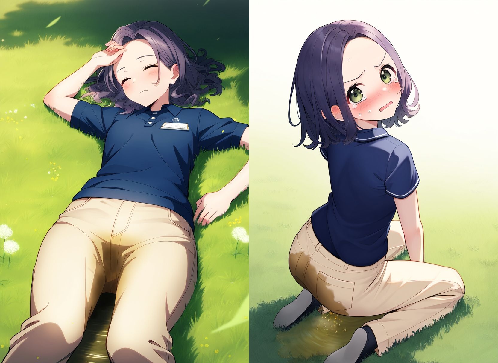 サンプル画像6:お姉さん、まだオネショ（夜尿症）が治ってないって本当ですか？(性癖ユガ芽) [d_485511]