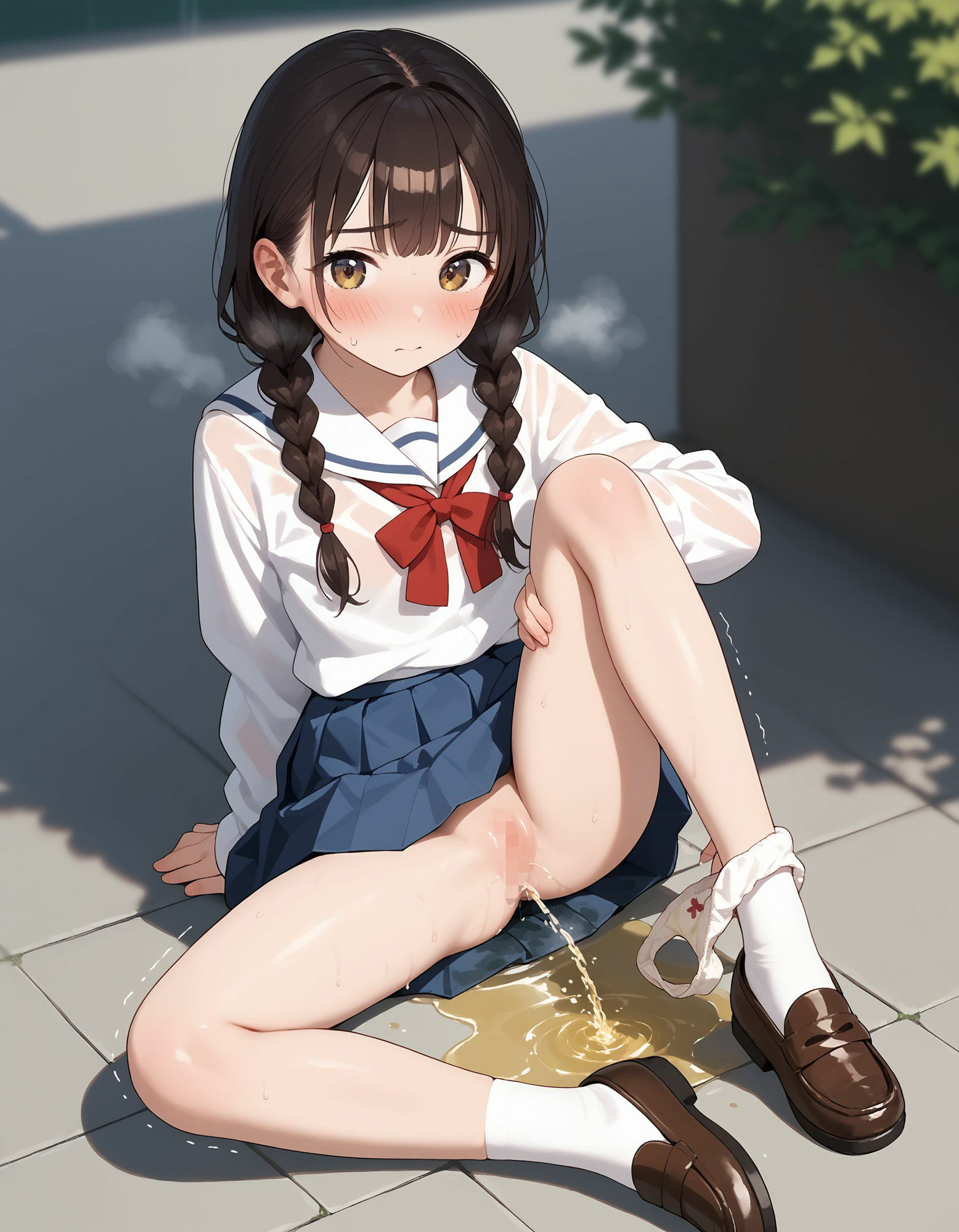 サンプル画像1:制服おしっこ(此処から) [d_485588]