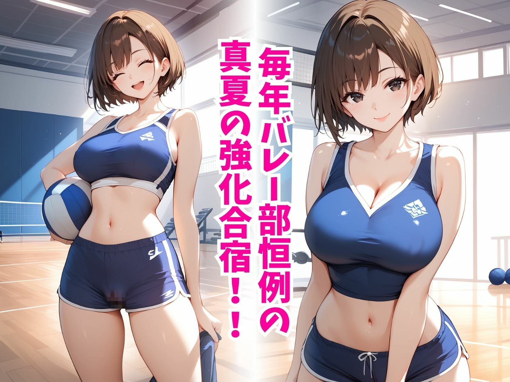 サンプル画像1:バレー部！真夏の強化合宿(推し娘) [d_485656]