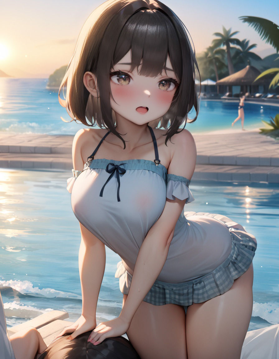 サンプル画像1:彼女と一緒に海で〇こう(ジーイーフォース) [d_485810]