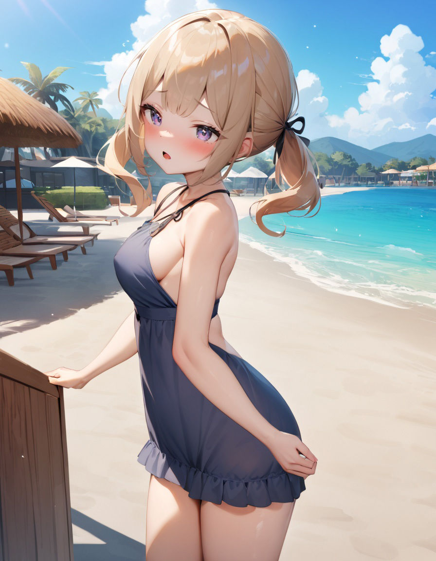 サンプル画像2:彼女と一緒に海で〇こう(ジーイーフォース) [d_485810]