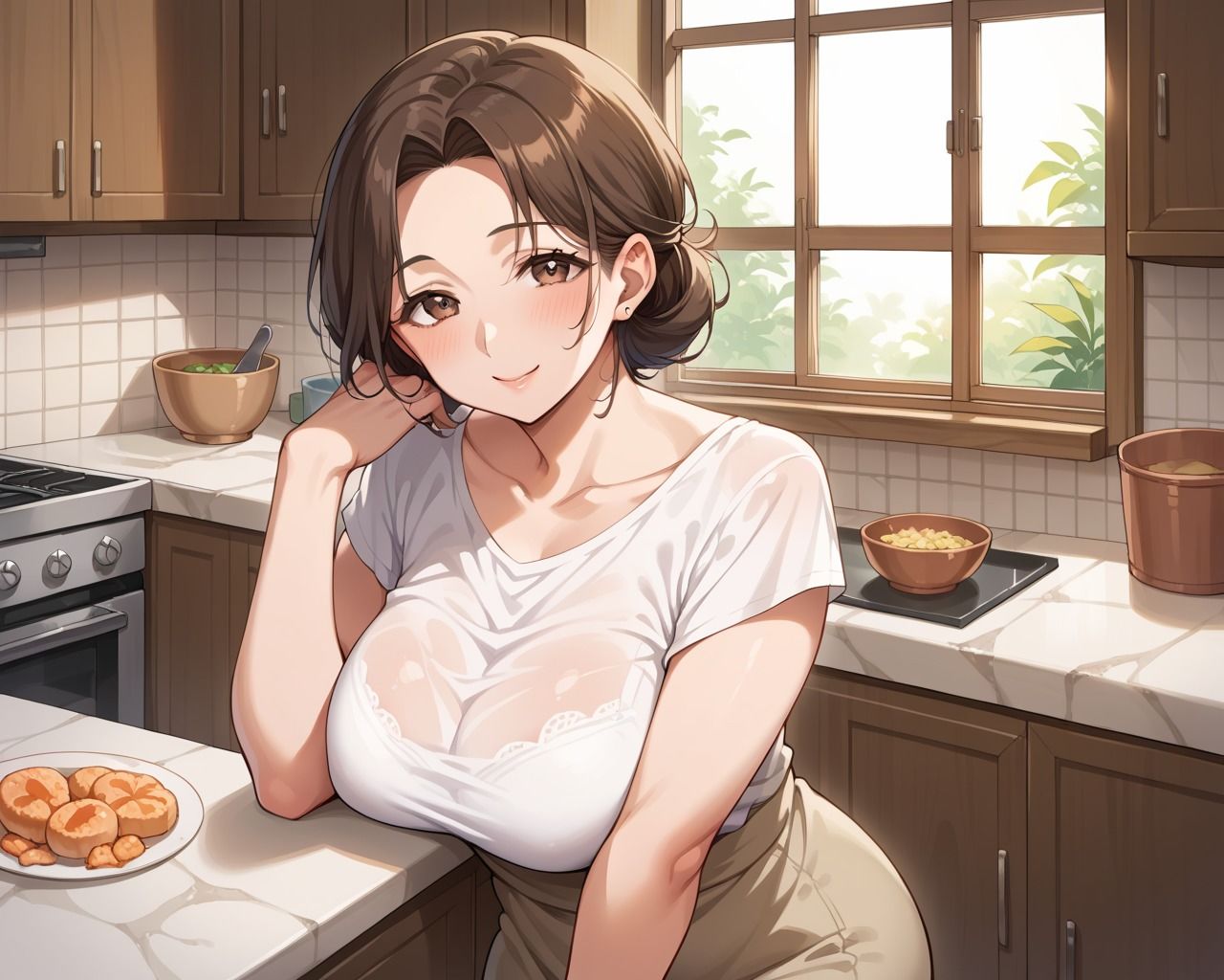 サンプル画像1:夫の息子とナイショの母子相姦(ろんどんぷりん) [d_485847]