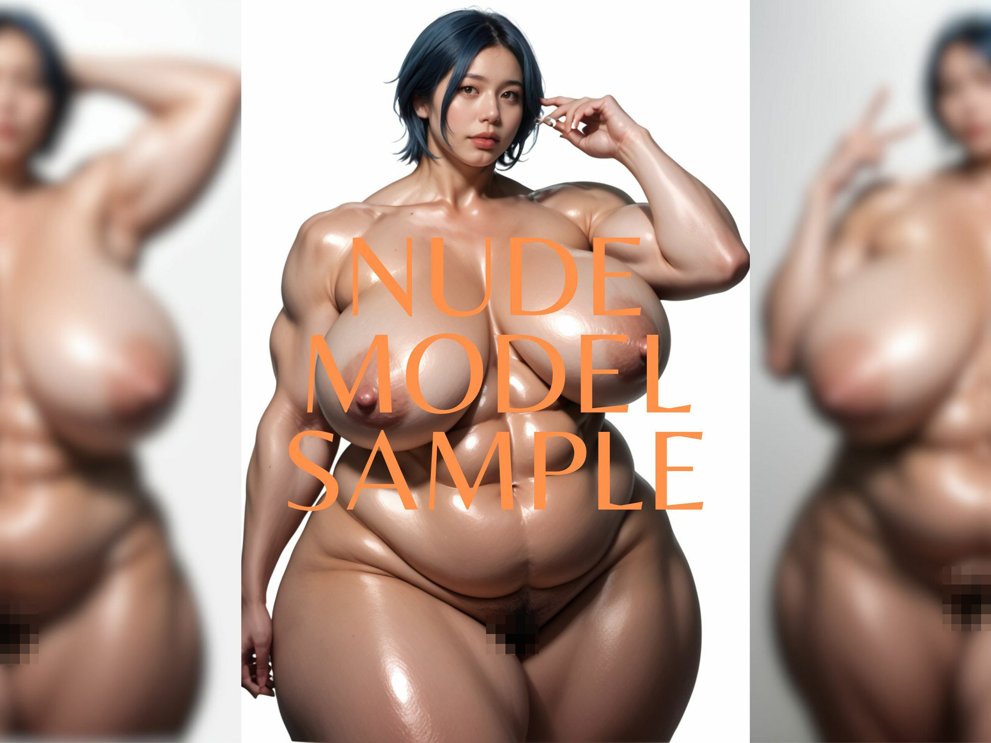 サンプル画像4:NIKUKAN NUDE MODEL_vol16_ガチムチ体型(肉感至上主義) [d_486006]