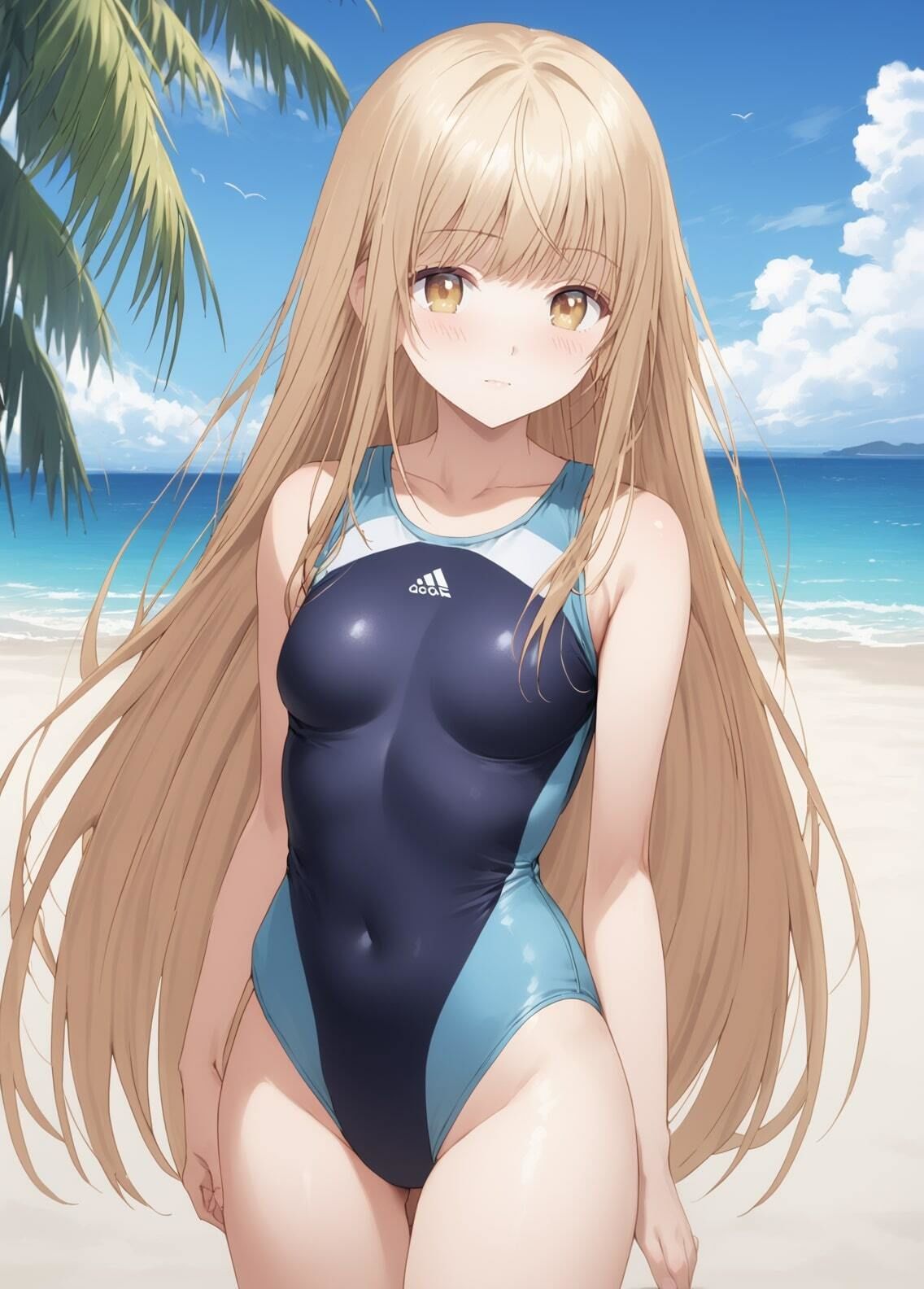 サンプル画像1:「お隣の天使様にいつの間にか駄目人間にされていた件」椎名真昼 水着写真集（全494枚）(人の海) [d_486060]