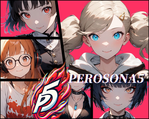 サンプル画像1:ペロソナ5【フルカラー500枚 全4キャラ】(ガーネット) [d_486064]