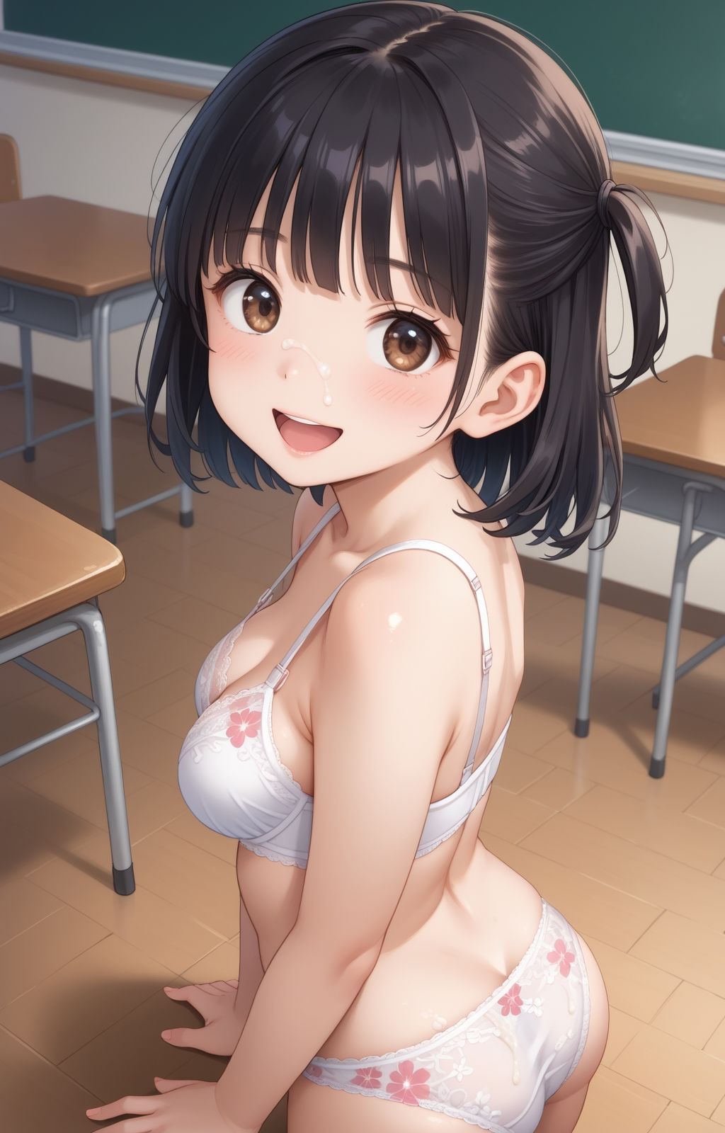 サンプル画像4:下着の女の子にぶっかけ(AI Fairy) [d_486103]