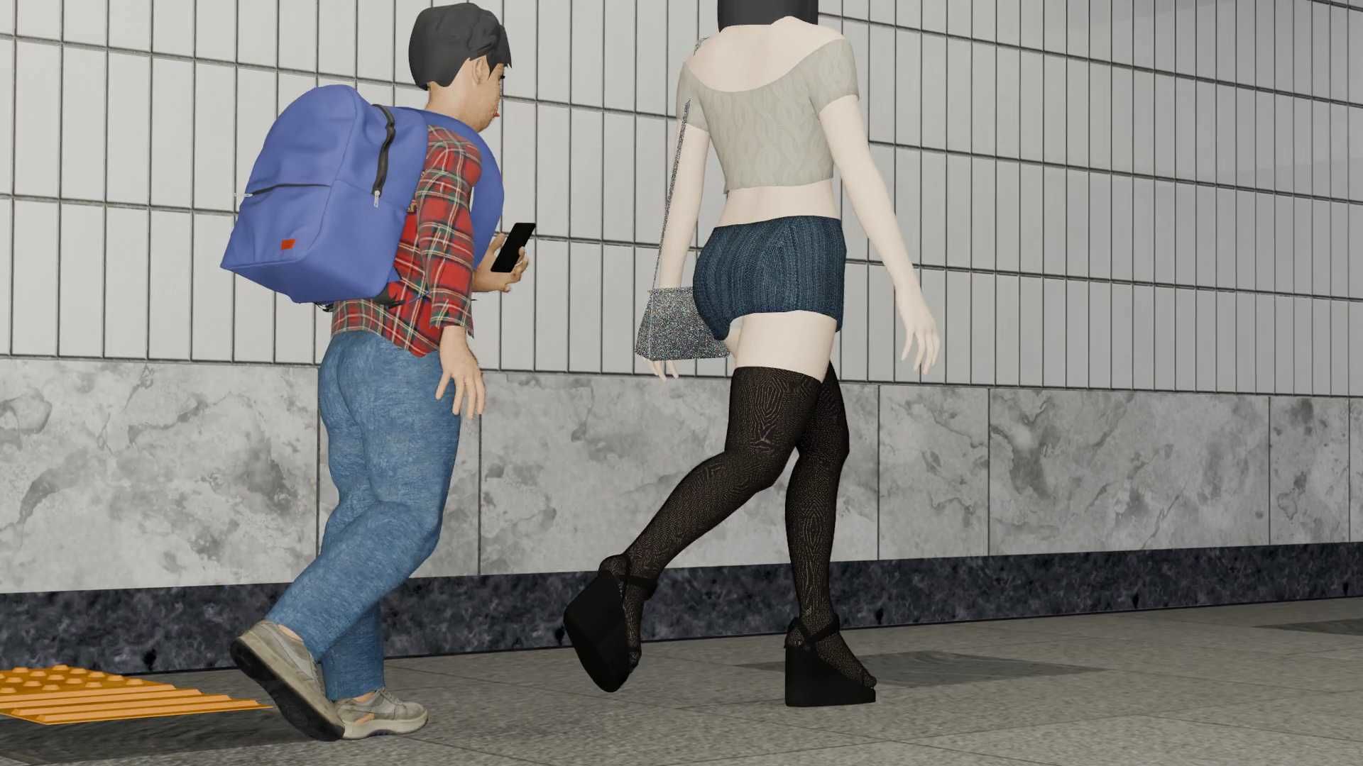 サンプル画像1:電車にて…(サンタ・クルスへの長い旅) [d_486153]