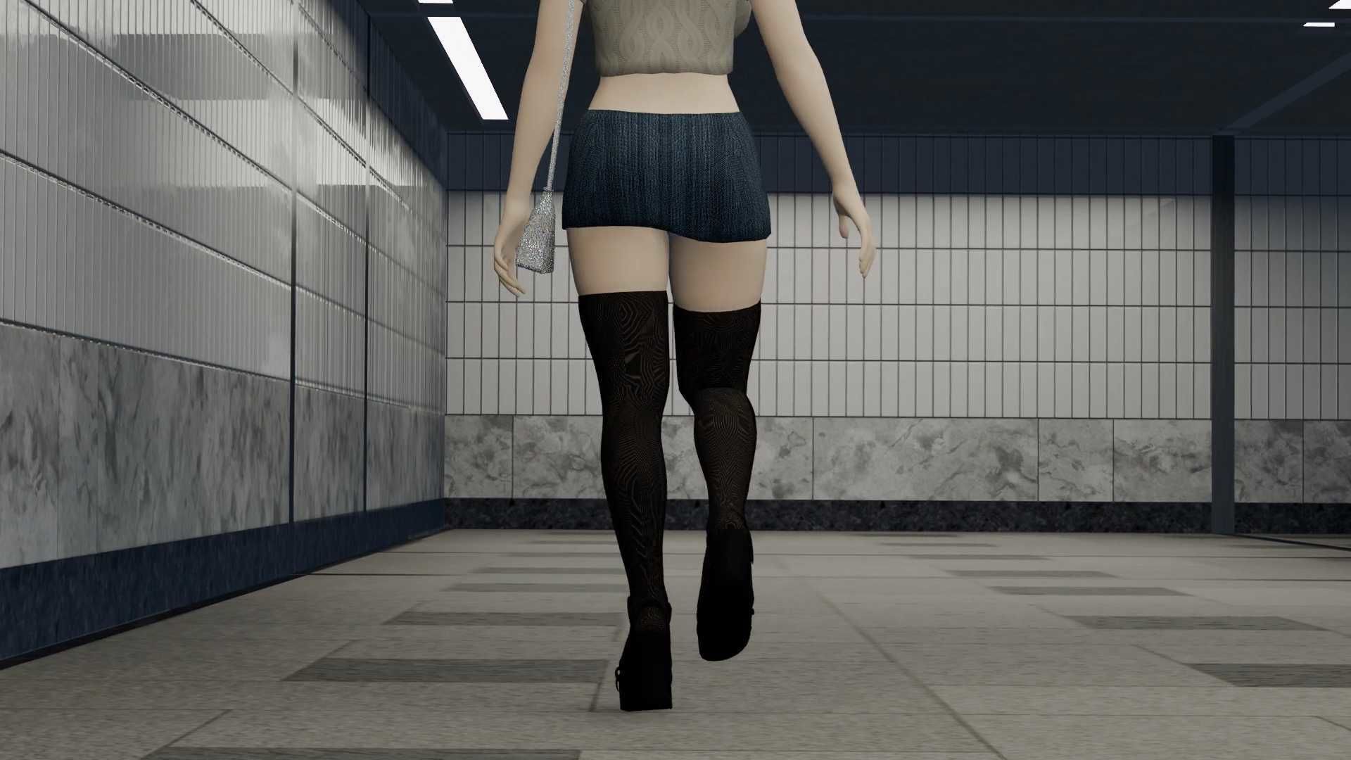 サンプル画像2:電車にて…(サンタ・クルスへの長い旅) [d_486153]