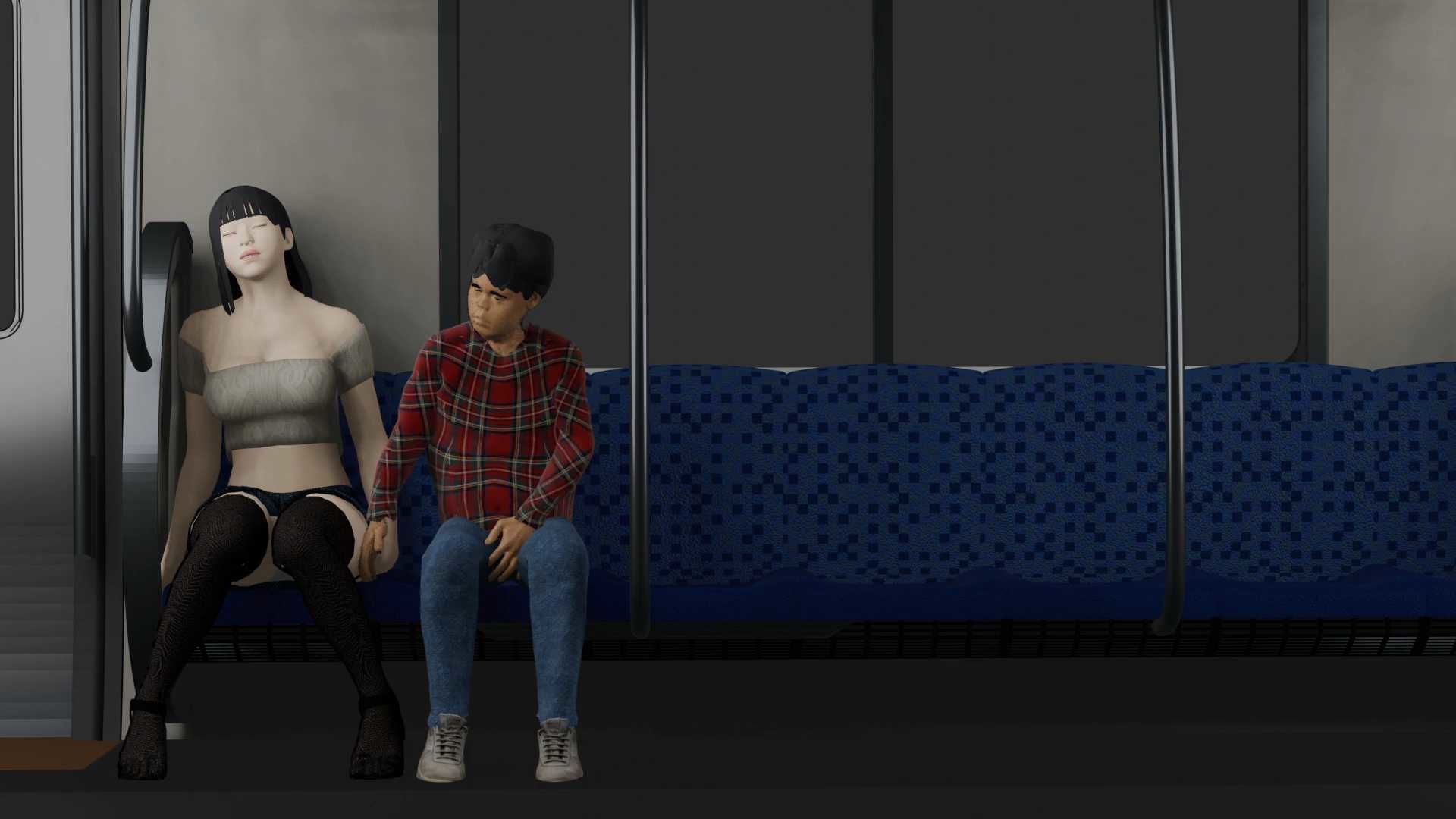 サンプル画像3:電車にて…(サンタ・クルスへの長い旅) [d_486153]