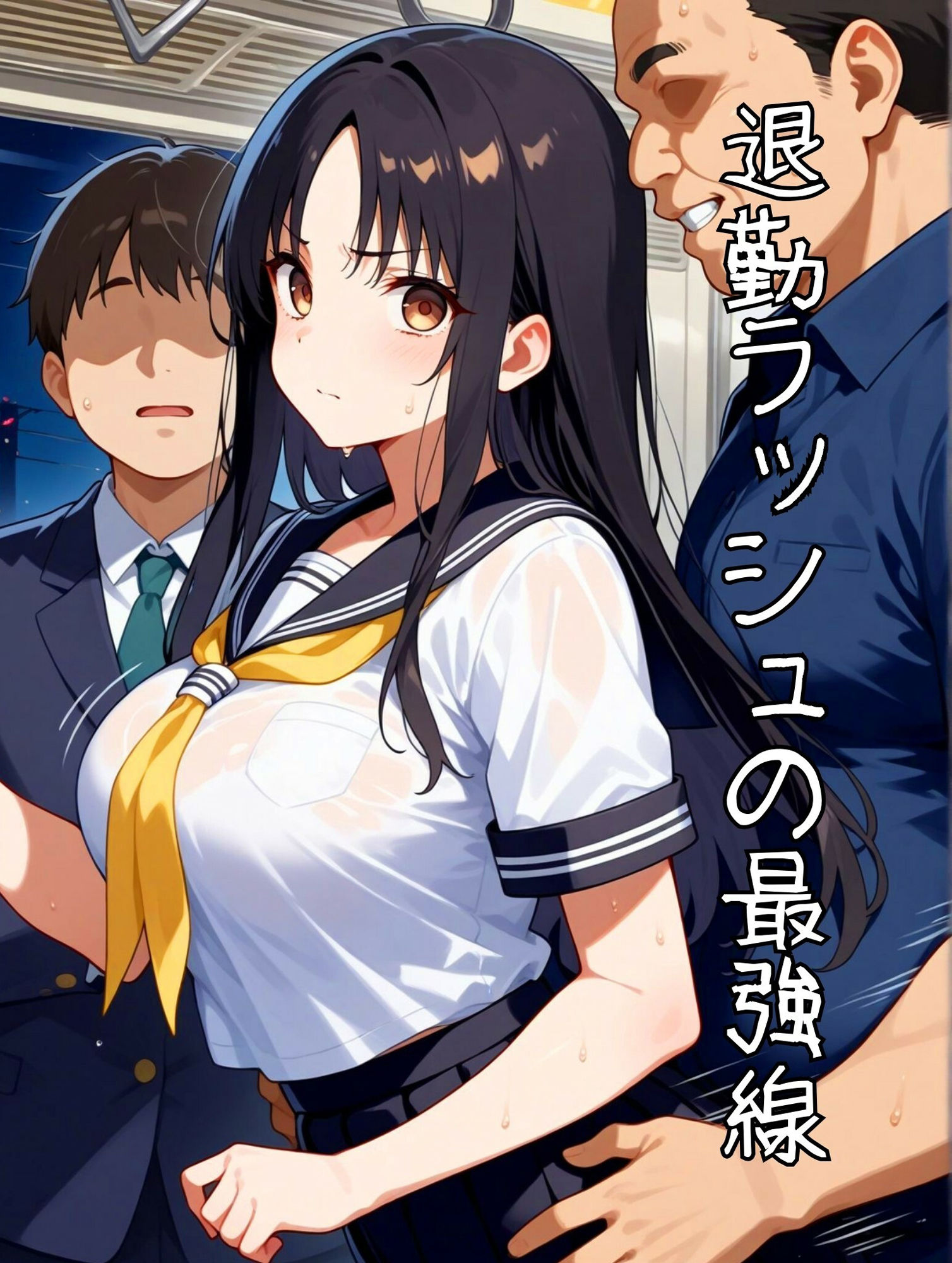 サンプル画像1:痴姦列車 〜退勤ラッシュ最強線〜(パンツ泥棒) [d_486192]