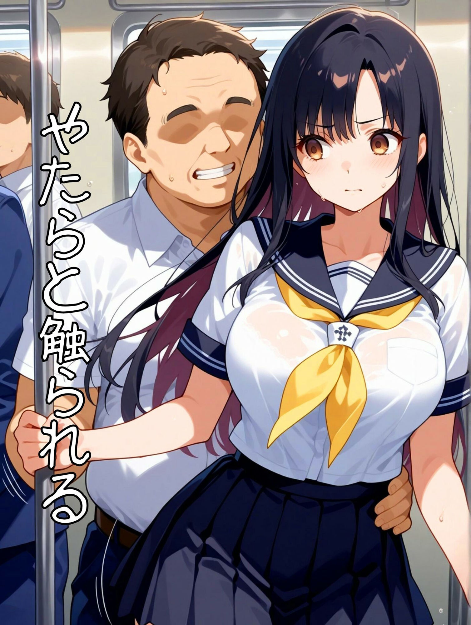 サンプル画像2:痴姦列車 〜退勤ラッシュ最強線〜(パンツ泥棒) [d_486192]