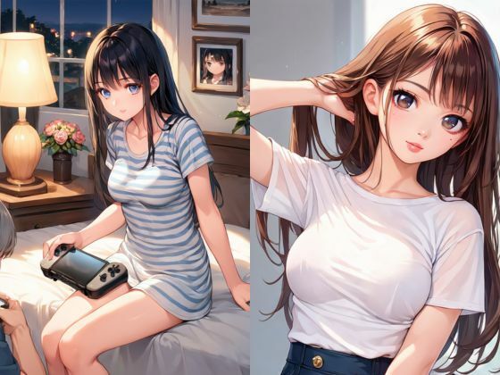 サンプル画像6:憧れの先輩は裏アカがやばい淫乱ビッチ(AI工房MORUDA) [d_486249]