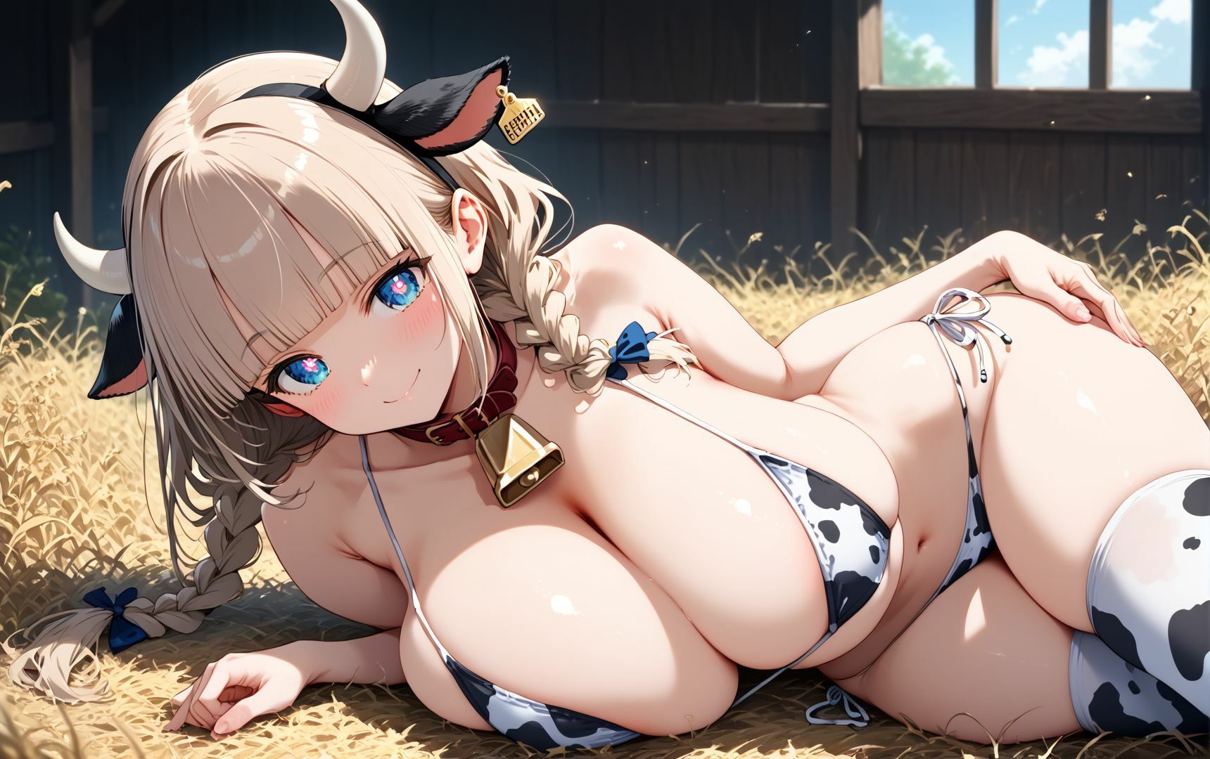 サンプル画像1:異世界乱交:メス堕ちした牛娘 〜オーク達に輪●され強●妊娠〜(聖水の彼方) [d_486285]