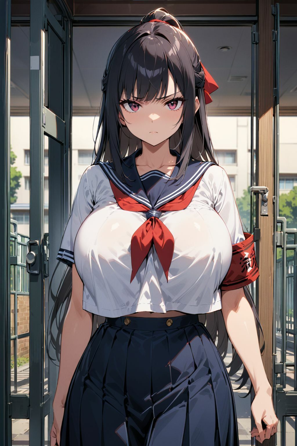 サンプル画像1:厳しい風紀委員長からの指導中にエッチなやり返しをした件(天使のたまりば) [d_486301]