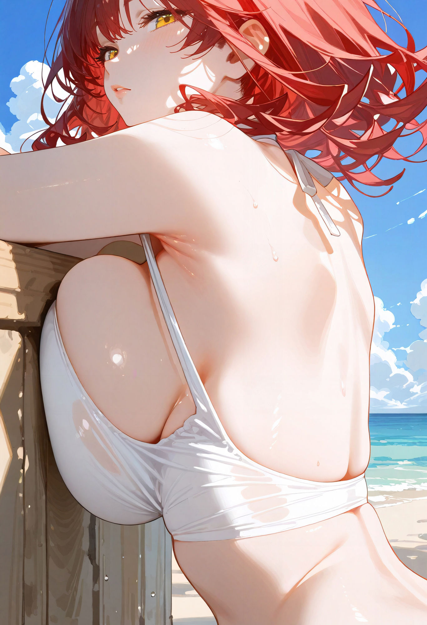 サンプル画像1:いっぱいおっぱい水着の女の子が抱かれるCG集♪エッチ版(BeautifulWomanArt) [d_486345]