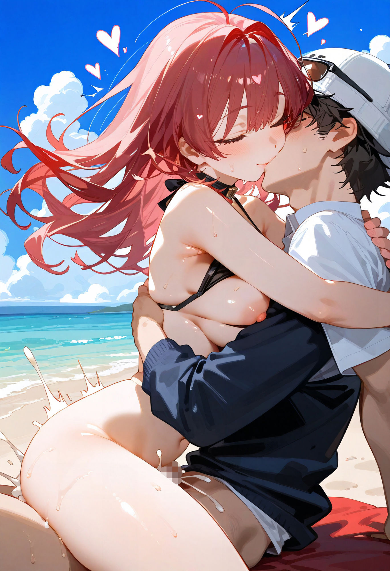 サンプル画像2:いっぱいおっぱい水着の女の子が抱かれるCG集♪エッチ版(BeautifulWomanArt) [d_486345]