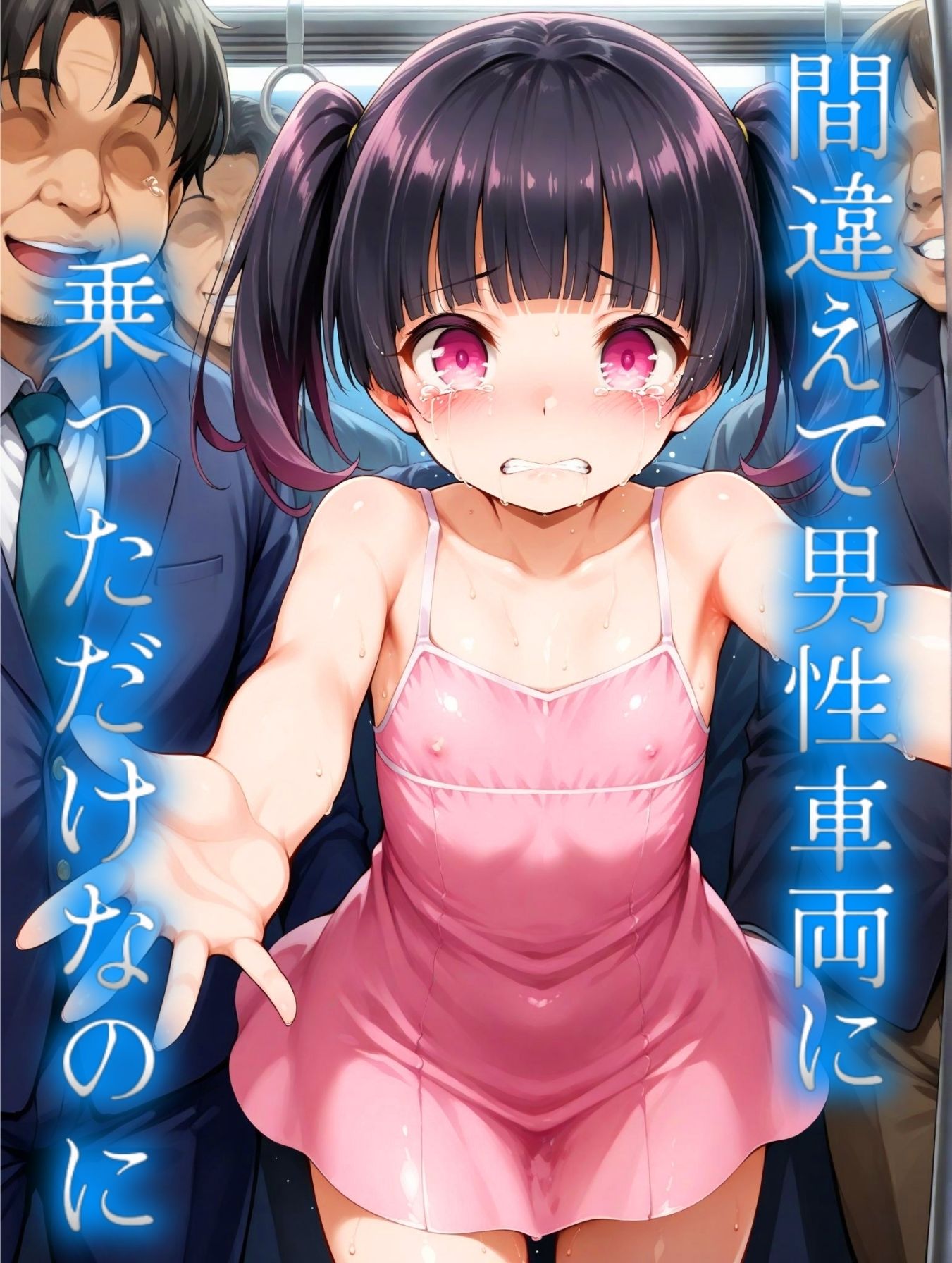 サンプル画像1:妹が間違って男性専用車両に乗って話(コスプレAI) [d_486416]