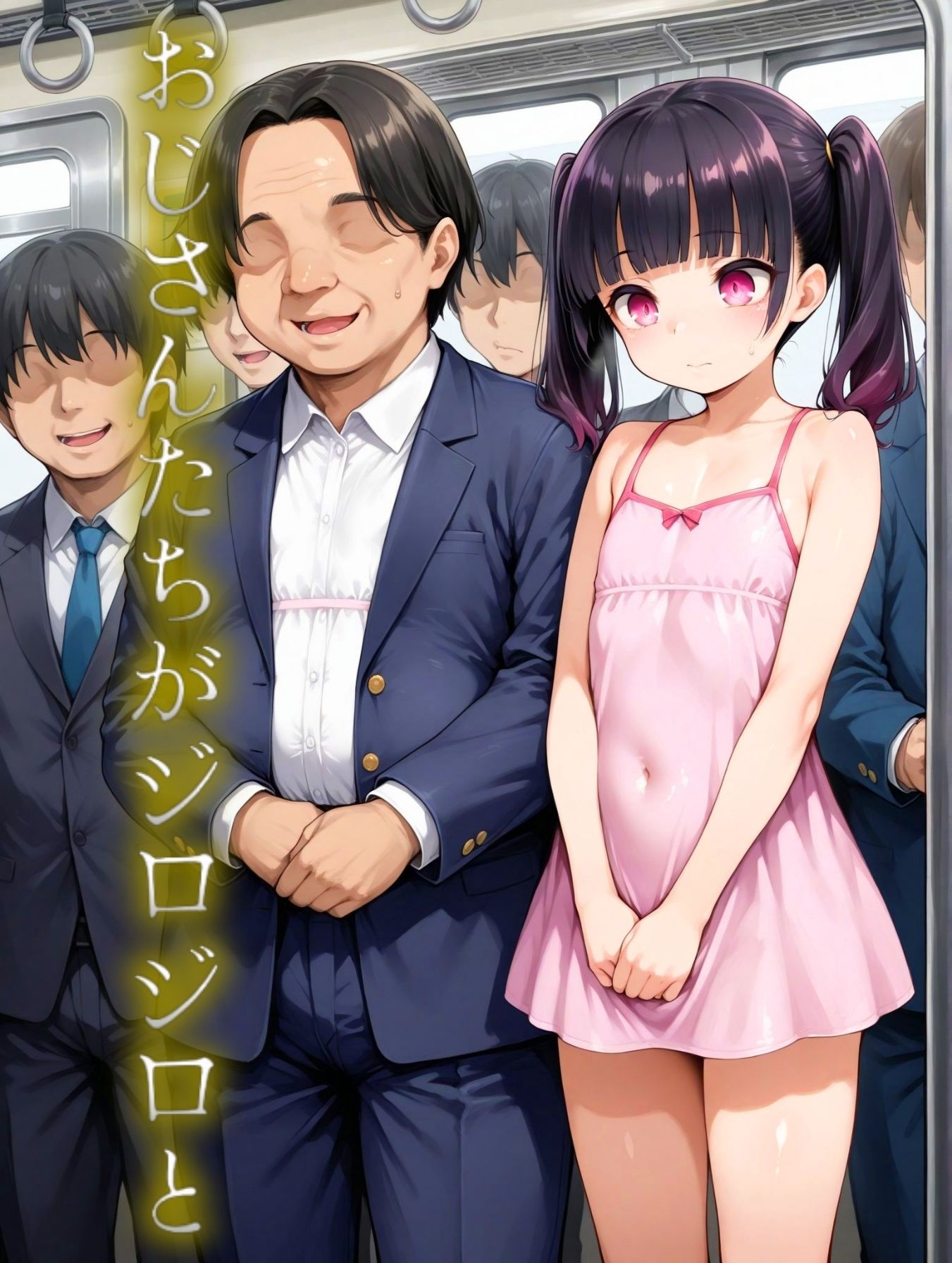 サンプル画像2:妹が間違って男性専用車両に乗って話(コスプレAI) [d_486416]