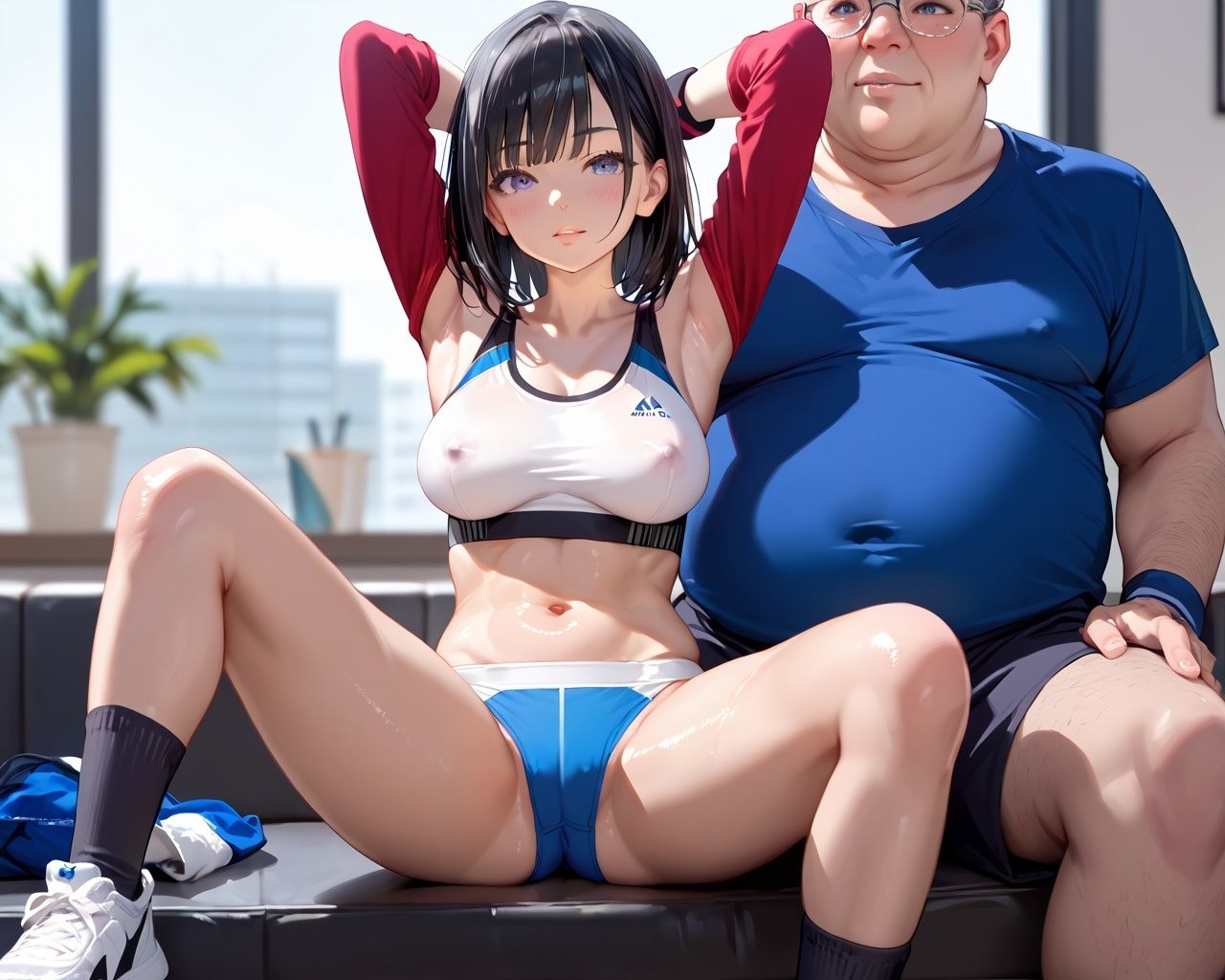 サンプル画像2:性教育ジム やりまくり！人妻とSEXトレーニング(とろとろ出版) [d_486467]