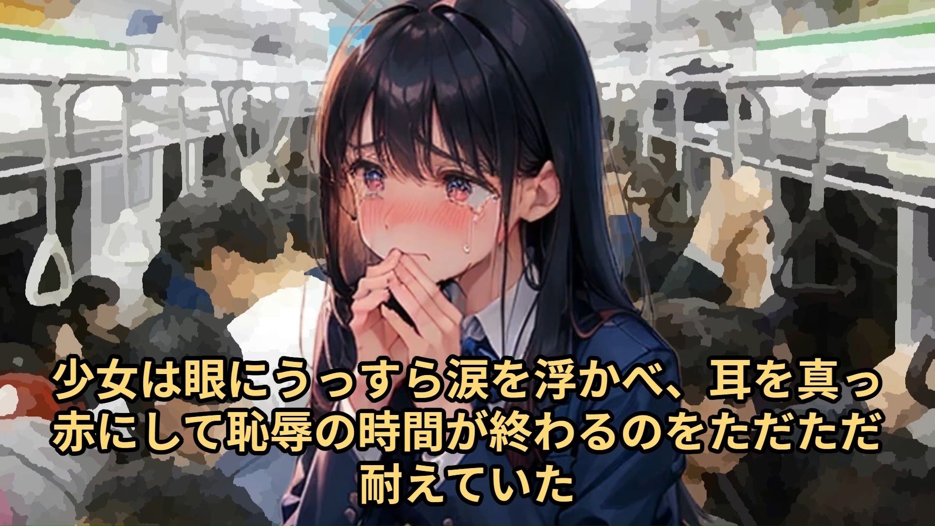 【少女痴●体験告白】大人しそうな〇〇〇〇を、2日間用意周到に抵抗しない子であると確認したのち、3日目に遅延して大混雑となった満員電車でじっくりと絶頂させた話（前編）