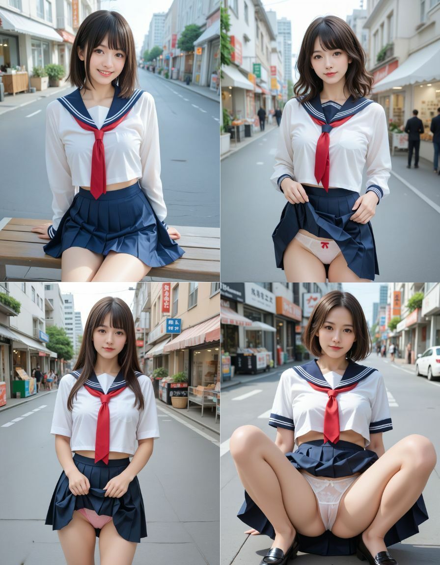 サンプル画像1:多数のセーラー服美女が便秘なんでAFして排便させてあげました！！(もののふ) [d_486561]