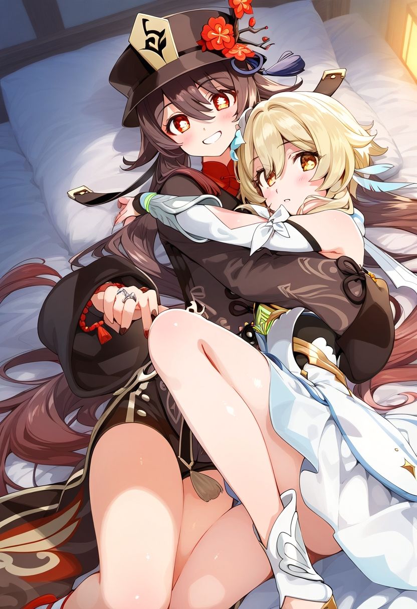 サンプル画像1:原◯ 蛍＆胡桃 百合イラスト集(ぱーぷるびーとすたじお) [d_486619]