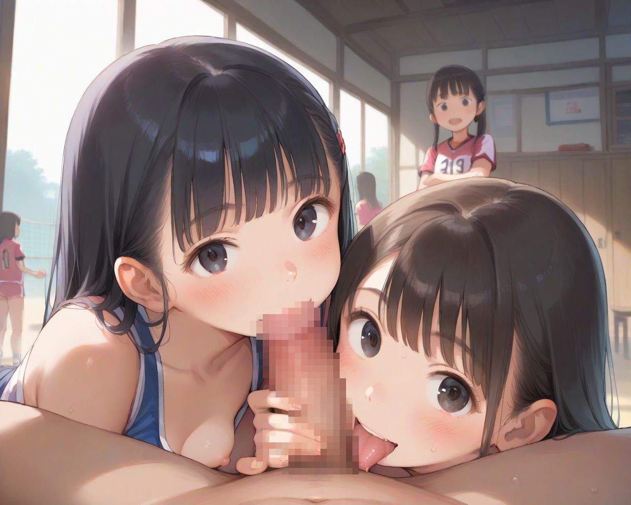 サンプル画像2:バレーロリハーレム【300枚】(ピチッとアワビ) [d_486726]