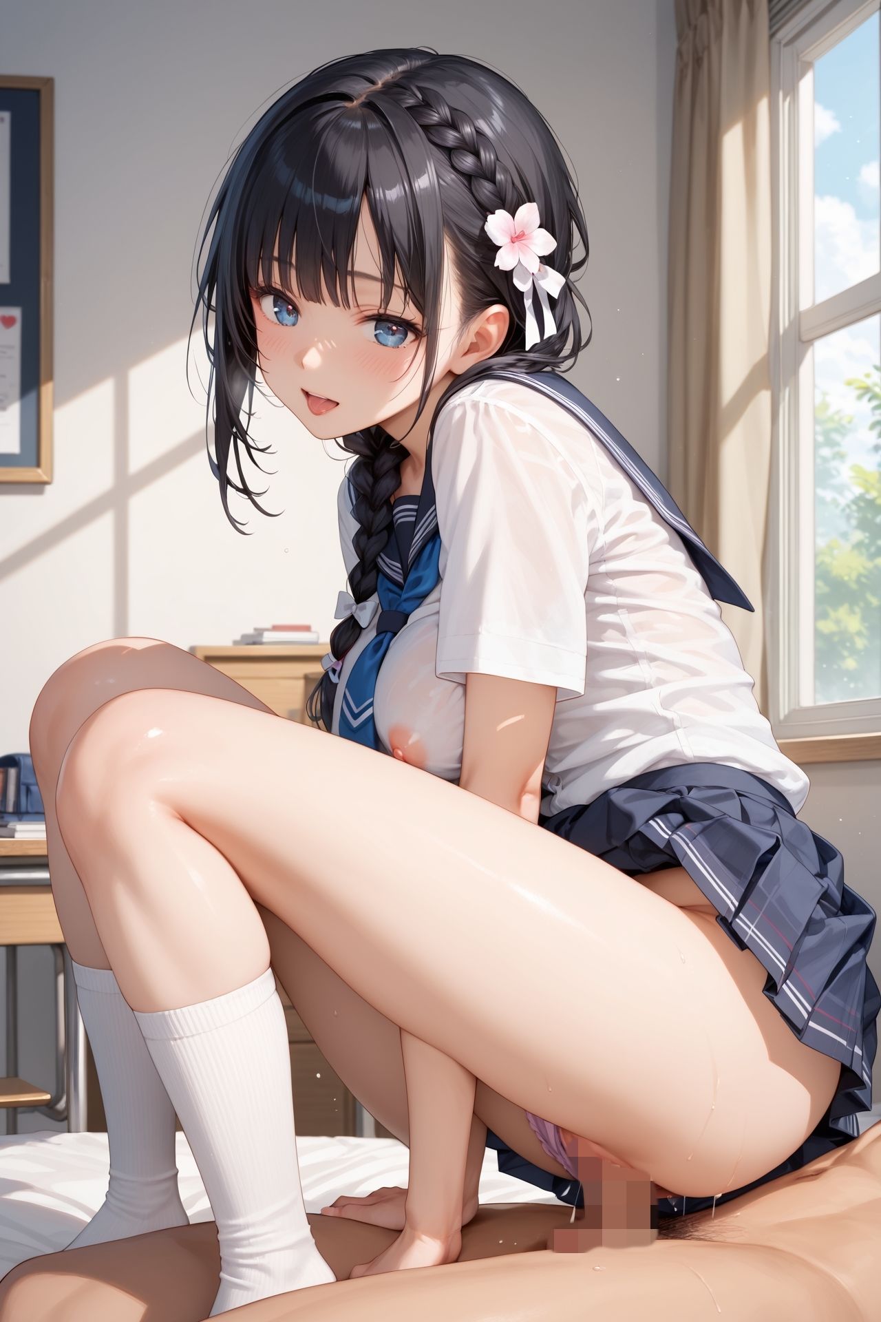 サンプル画像6:学園性活！やりまくりな女子校生たち(アオとハル) [d_486838]