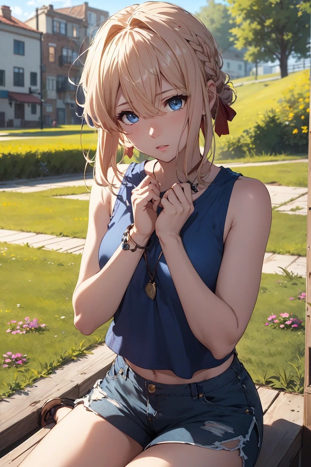 サンプル画像1:ヴァイオ〇ット  タンクトップ（103枚）(きたあかりアート) [d_487006]