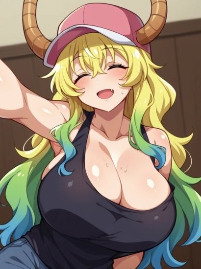 サンプル画像1:小林さんちのメイドラゴンのルコアから送られてきた自撮り写真(自撮りサークル  イカスミ工房) [d_487018]