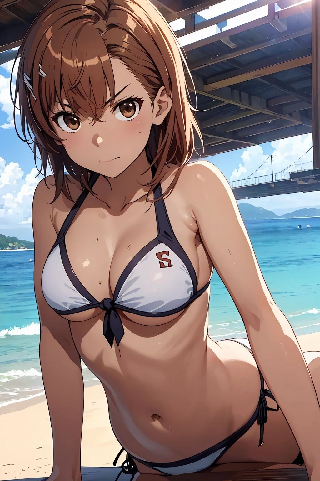 サンプル画像1:御坂〇琴  部屋でビキニ（80枚）(ひぐまアート) [d_487027]