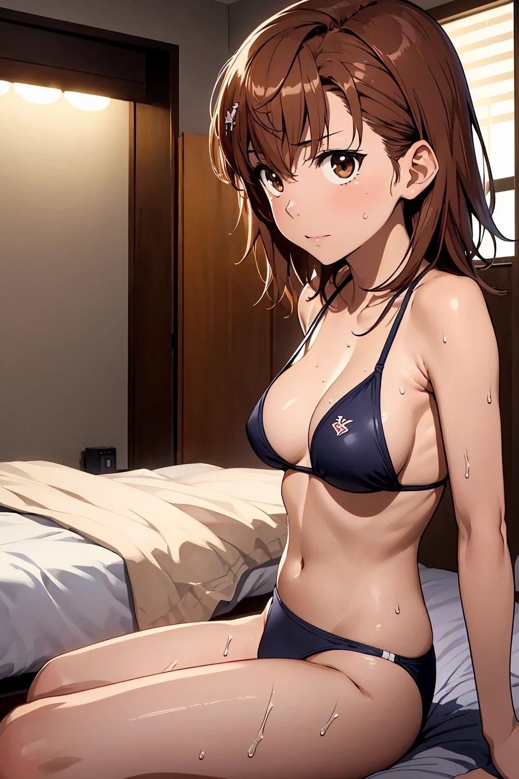 サンプル画像2:御坂〇琴  部屋でビキニ（80枚）(ひぐまアート) [d_487027]