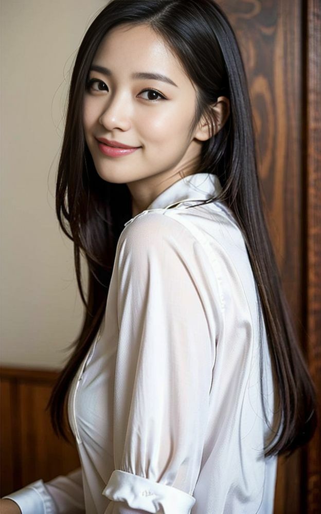 サンプル画像4:AIグラビア  寝る準備はオッケー(牛さんブックマーク) [d_487150]