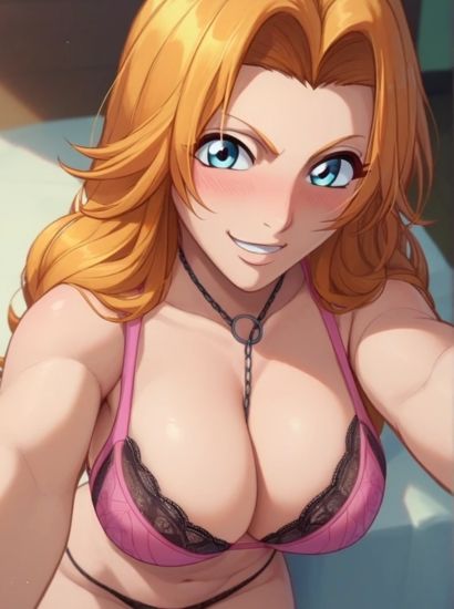 サンプル画像2:BLEACHの松本乱菊から送られてきた自撮り写真(自撮りサークル  イカスミ工房) [d_487167]