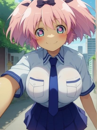 サンプル画像1:閃乱カグラの雲雀から送られてきた自撮り写真(自撮りサークル  イカスミ工房) [d_487176]