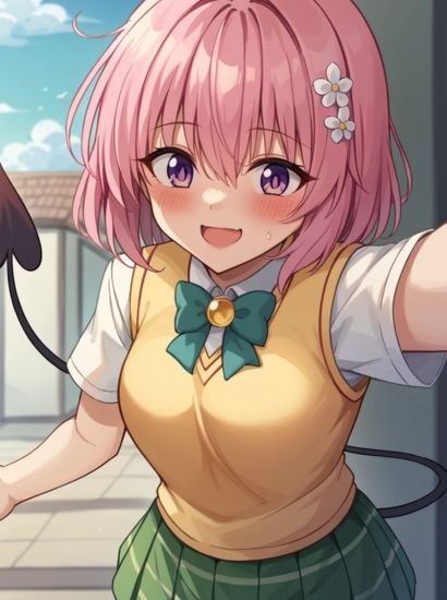 サンプル画像1:ToLOVEるのモモから送られてきた自撮り写真(自撮りサークル  イカスミ工房) [d_487180]