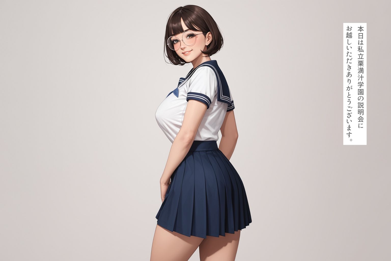 サンプル画像1:私立くりまんじゅう学園  入学説明会(鼻血部) [d_487214]